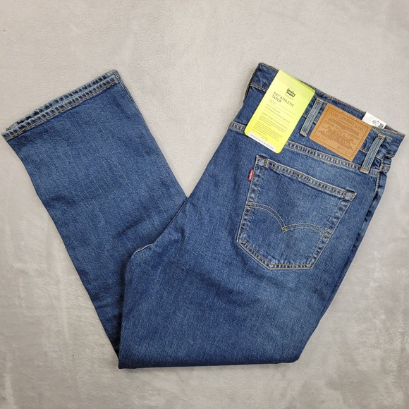 Levis 541 Jeans Men 42x30 Athletic Taper Stretch Pant New Tags Roomy Flex Big E - Picture 2 of 10